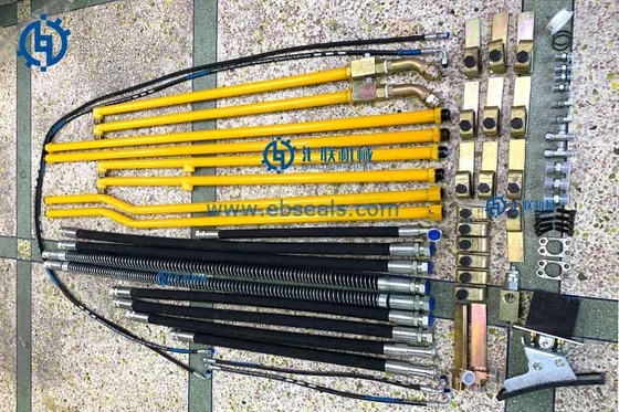 Bộ phận ngắt máy xúc Komatsu màu vàng đen Ống thủy lực Sử dụng lâu dài