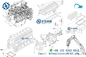 Bộ phận động cơ diesel của máy xúc Hitachi ZX670LCH-5 Bộ tăng áp 6WG1T 8-98179763-1